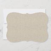 Burlap Rustic Pink Mason Jar Response Kaart (Achterkant)