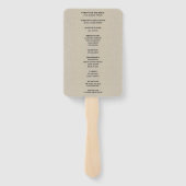 Burlap Rustic Red Floral Mason Jars Wedding Handwaaier (Achterkant)