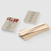 Burlap Rustic Red Floral Mason Jars Wedding Handwaaier (Niet-gemonteerd)