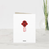 Burlap Rustic Red Mason Jars Hartelijk dank Bedankkaart (Achterkant)