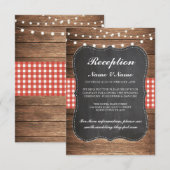 Burlap Rustic Weddenschappen Informatiekaartje (Voorkant / Achterkant)