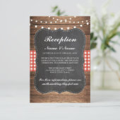 Burlap Rustic Weddenschappen Informatiekaartje (Staand voorkant)