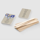 Burlap rustieke blauwe bloemenmetselaar potten bru handwaaier (Niet-gemonteerd)