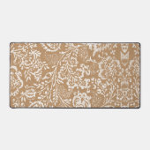 Burlap rustieke bruiloft kraft kant foto Afbeeldin Bureaumat (Voorkant)