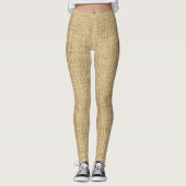 Burlap Sackcloth Sack Theater Costuum Leggings (Voorkant)