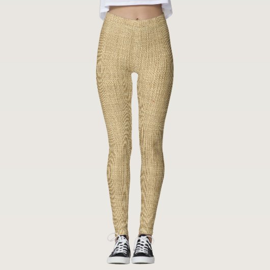 Burlap Sackcloth Sack Theater Costuum Leggings (Voorkant)