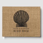 Burlap Shell Beach House Gastenboek (Voorkant)
