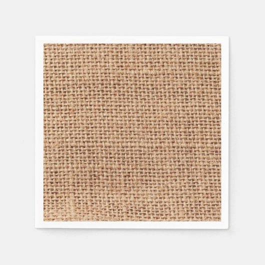 Burlap Stof stijl Jute Look Servet (Voorkant)