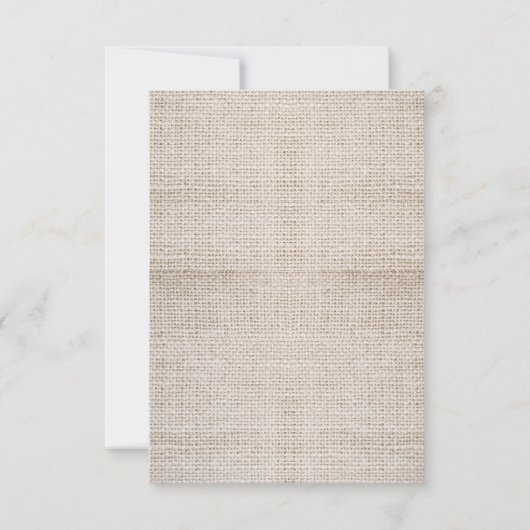 burlap string lichtjes recept cards (Achterkant)