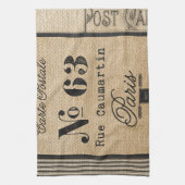 Burlap Stylish French Paris Theedoek (Verticaal)