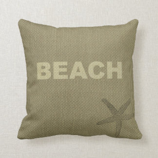 Burlap,Tan,Beach ontworpen Sierkussen