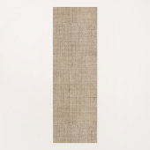 Burlap Tan Unique Textured Yogamat (Voorkant)