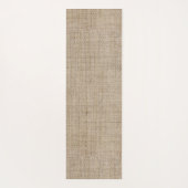Burlap Tan Unique Textured Yogamat (Achterkant)