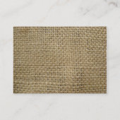 Burlap Visitekaartje (Achterkant)