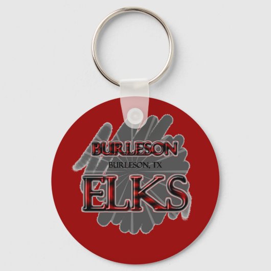 Burleson High School ELKS - Burleson, TX Sleutelhanger (Voorkant)