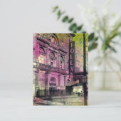Burlesque Theather Grunge Briefkaart (Staand voorkant)