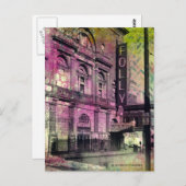 Burlesque Theather Grunge Briefkaart (Voorkant / Achterkant)