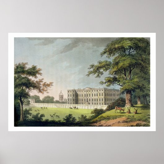Burley, Rutlandshire (kleurenlitho) Poster (Voorkant)