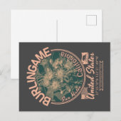 BURLINGAME CITY CALIFORNIA - EUCALYPTUS TREE BRIEFKAART (Voorkant / Achterkant)