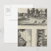 Burlington en Junction City, Kansas Briefkaart (Voorkant / Achterkant)