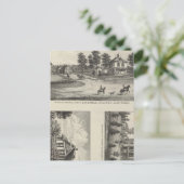 Burlington en Junction City, Kansas Briefkaart (Staand voorkant)