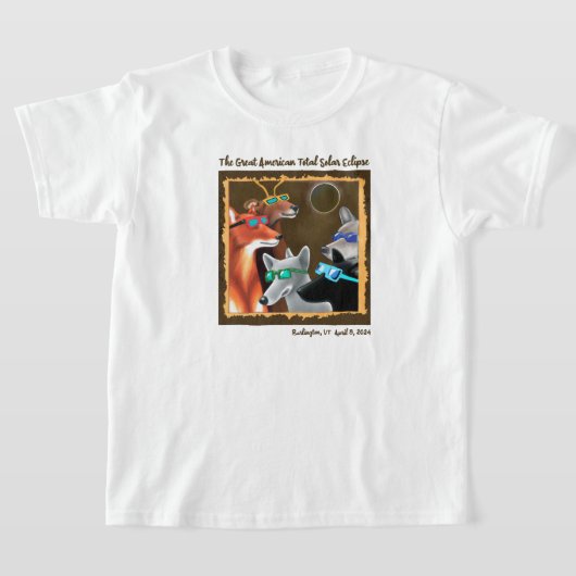 Burlington Forest Friends Eclipse Viewparty T-shirt (Laagn)