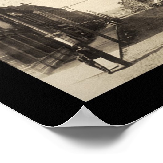 Burlington, IA Main St. Foto 1907 Poster (Hoek)