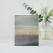 Burlington, Iowa Bridge en Mississippi Briefkaart (Staand voorkant)