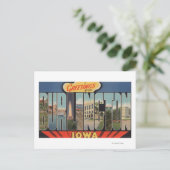 Burlington, Iowa - Grote letterscènes 2 Briefkaart (Staand voorkant)