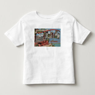 Burlington, Iowa - Grote letterscènes Kinder Shirts