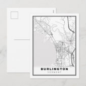 Burlington Kaart (Voorkant / Achterkant)