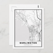 Burlington-kaart Briefkaart (Voorkant / Achterkant)
