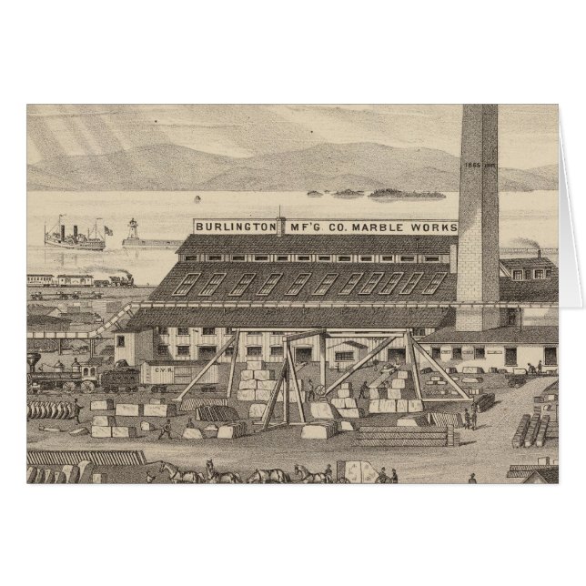 Burlington Manufacturing Co's Marble Works (Voorkant Horizontaal)