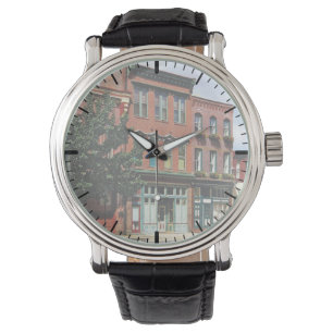 Burlington NJ - Straat in Historisch District Horloge