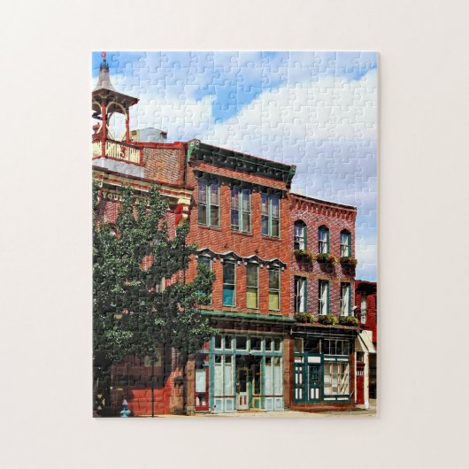 Burlington NJ - Straat in Historisch District Legpuzzel (Verticaal)
