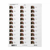 Burlington NJ - Straat in historische district Etiket (Full Sheet)