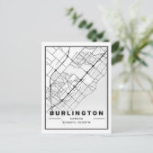 Burlington Ontario Canada Travel City Map Briefkaart (Staand voorkant)