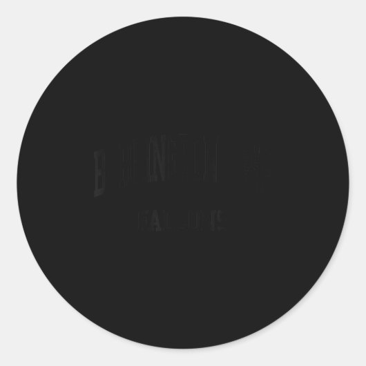 Burlington Township High School Hs Burlington Nj R Ronde Sticker (Voorkant)