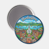 Burlington USA Magneet (Voorkant / Achterkant)