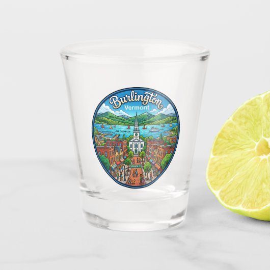 Burlington USA Shot Glas (Voorkant)