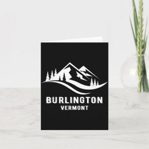 Burlington vermont bergen souvenir aandenken kaart