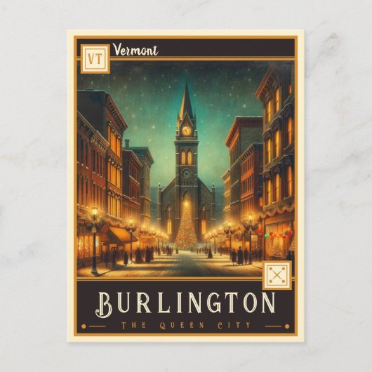 Burlington, Vermont |  BRIEFKAART (Voorkant)
