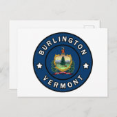 Burlington Vermont Briefkaart (Voorkant / Achterkant)