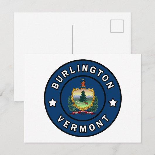 Burlington Vermont Briefkaart (Voorkant / Achterkant)