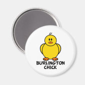 Burlington Vermont Chick Magneet (Voorkant / Achterkant)