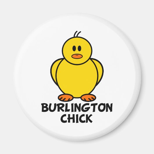 Burlington Vermont Chick Magneet (Voorkant)