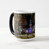 Burlington Vermont Church Street met kerst-mok Magische Mok (Voorkant links)