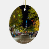 Burlington, Vermont cityscape-foto, Keramisch Ornament (Rechts)