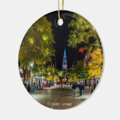 Burlington, Vermont cityscape-foto, Keramisch Ornament (Links)