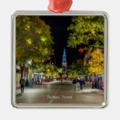 Burlington, Vermont cityscape Metalen Ornament (Voorkant)